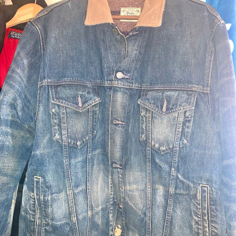 POLO Ralph Lauren Distressed Denim Jacket BNWOT